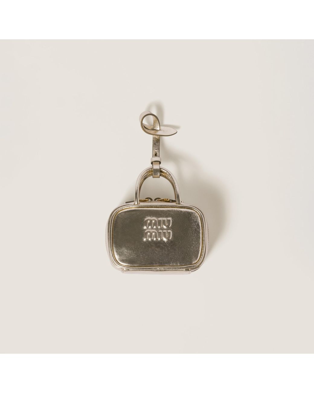 MiuMiu Beau leather micro bag ボー マイクロ バッグ チャーム MiuMiu Beau leather micro bag ボー マイクロ バッグ チャーム