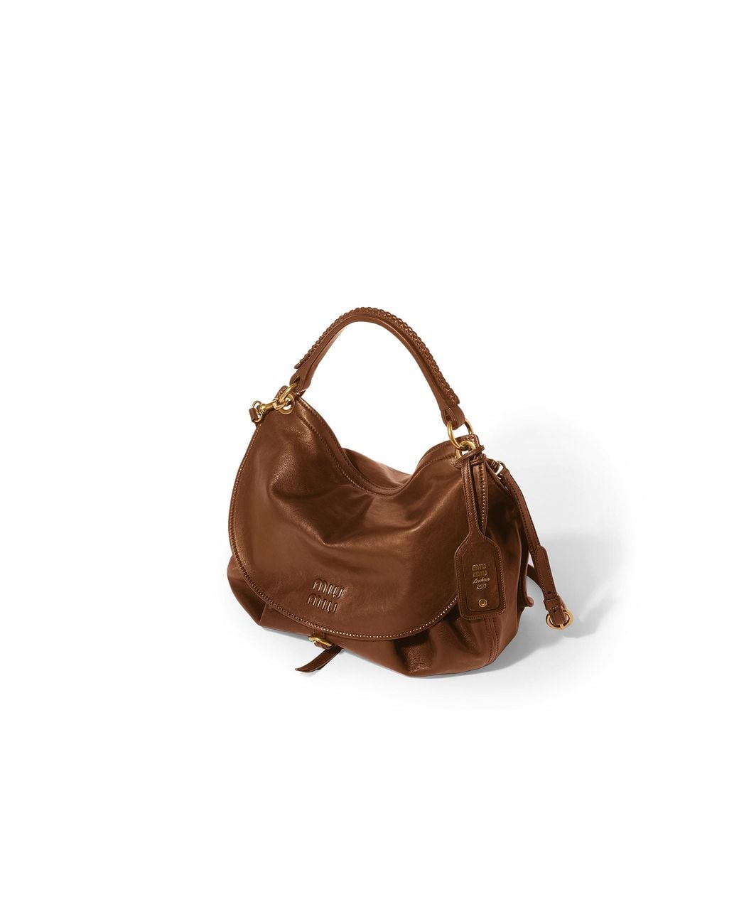 Miu Miu Brown Rendez-Vous Leather Bag