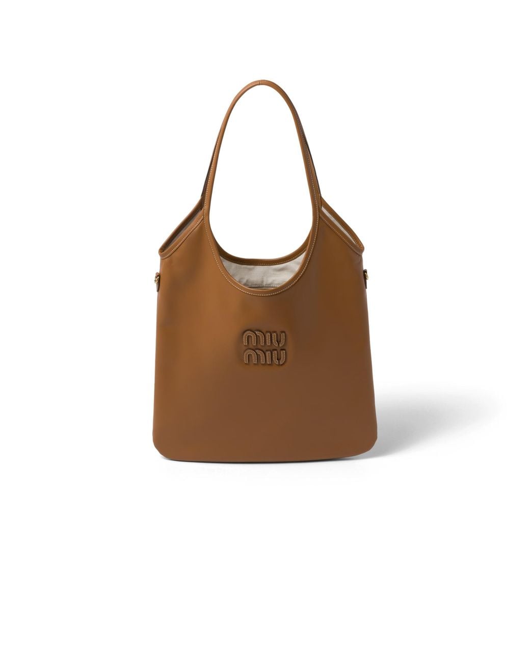Miu Miu Brown Ivy Leather Bag