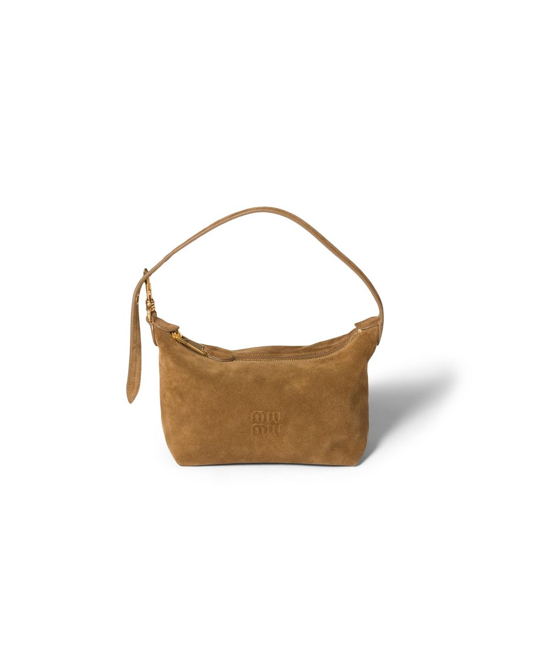Miu Miu Brown Spirit Suede Pouch