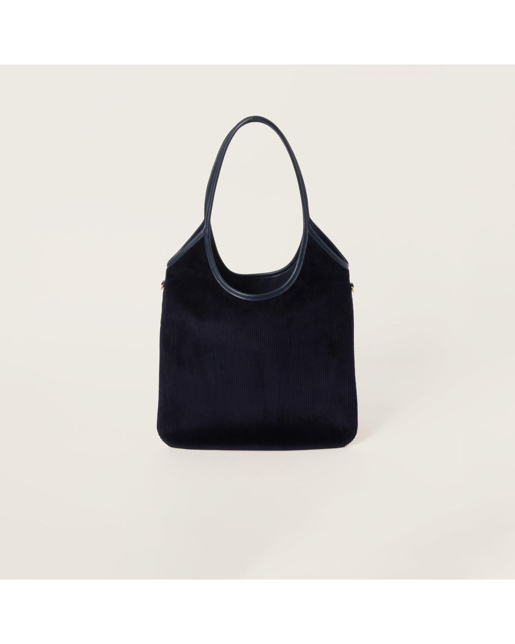 MiuMiu＊IVY corduroy shopping bag ショッピングバッグ＊送料込 MiuMiu直営店】送料込 IVY コーデュロイ ショッピングバッグ