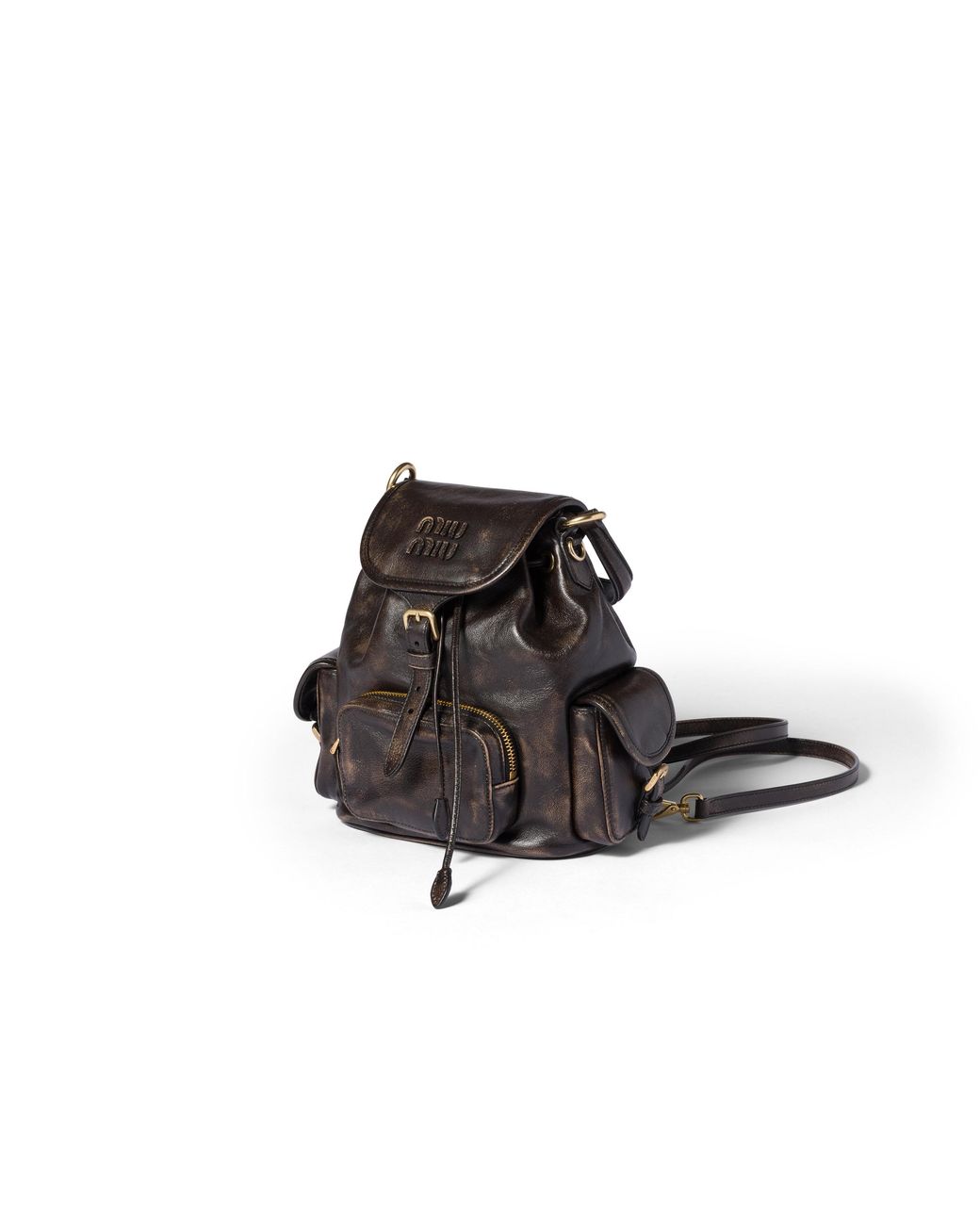 Miu Miu Black Leather Backpack