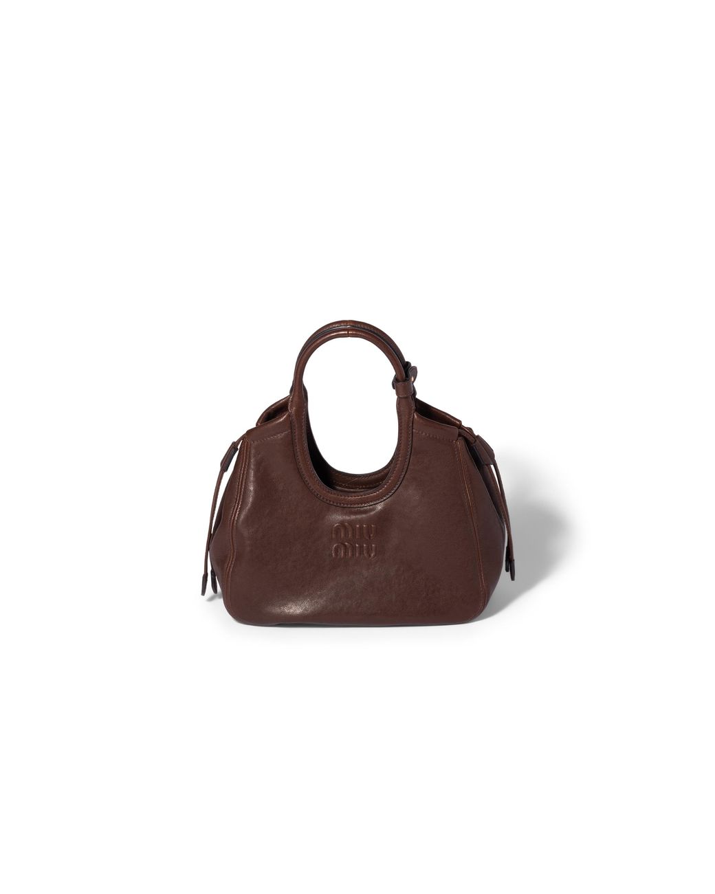 Miu Miu Brown Ivy Nappa Leather Tote Bag