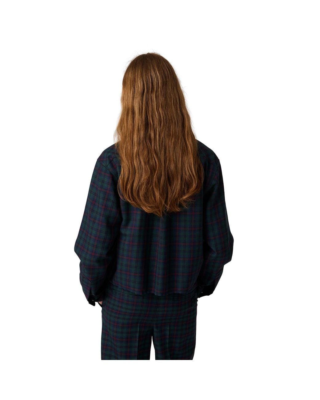 Miu Miu Blue Plaid Shirt