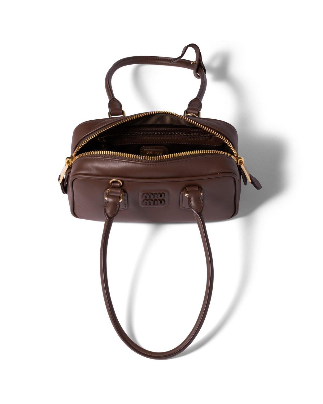 Miu Miu Brown Arcadie Leather Bag