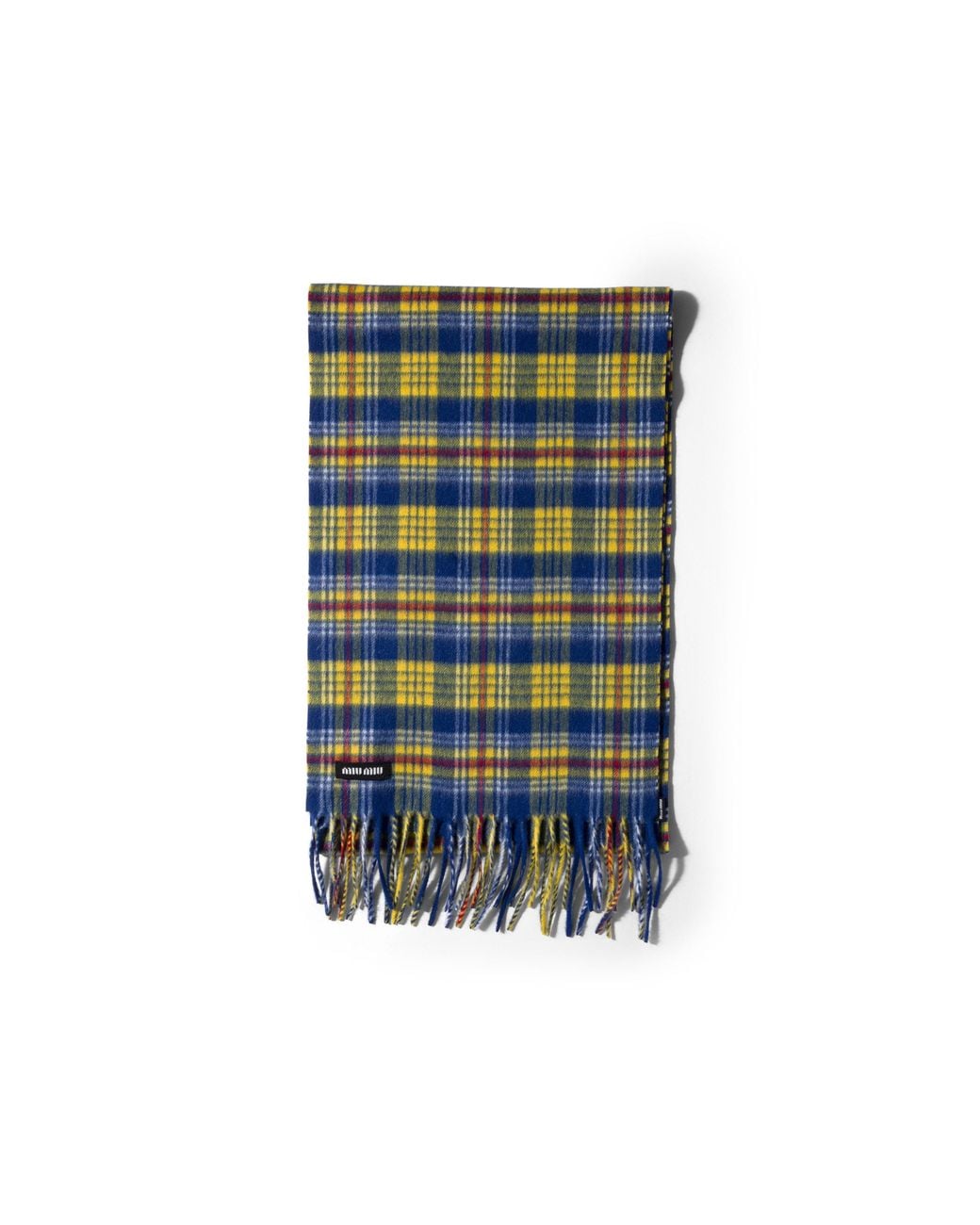 Miu Miu Green Wool And Cashmere Scarf