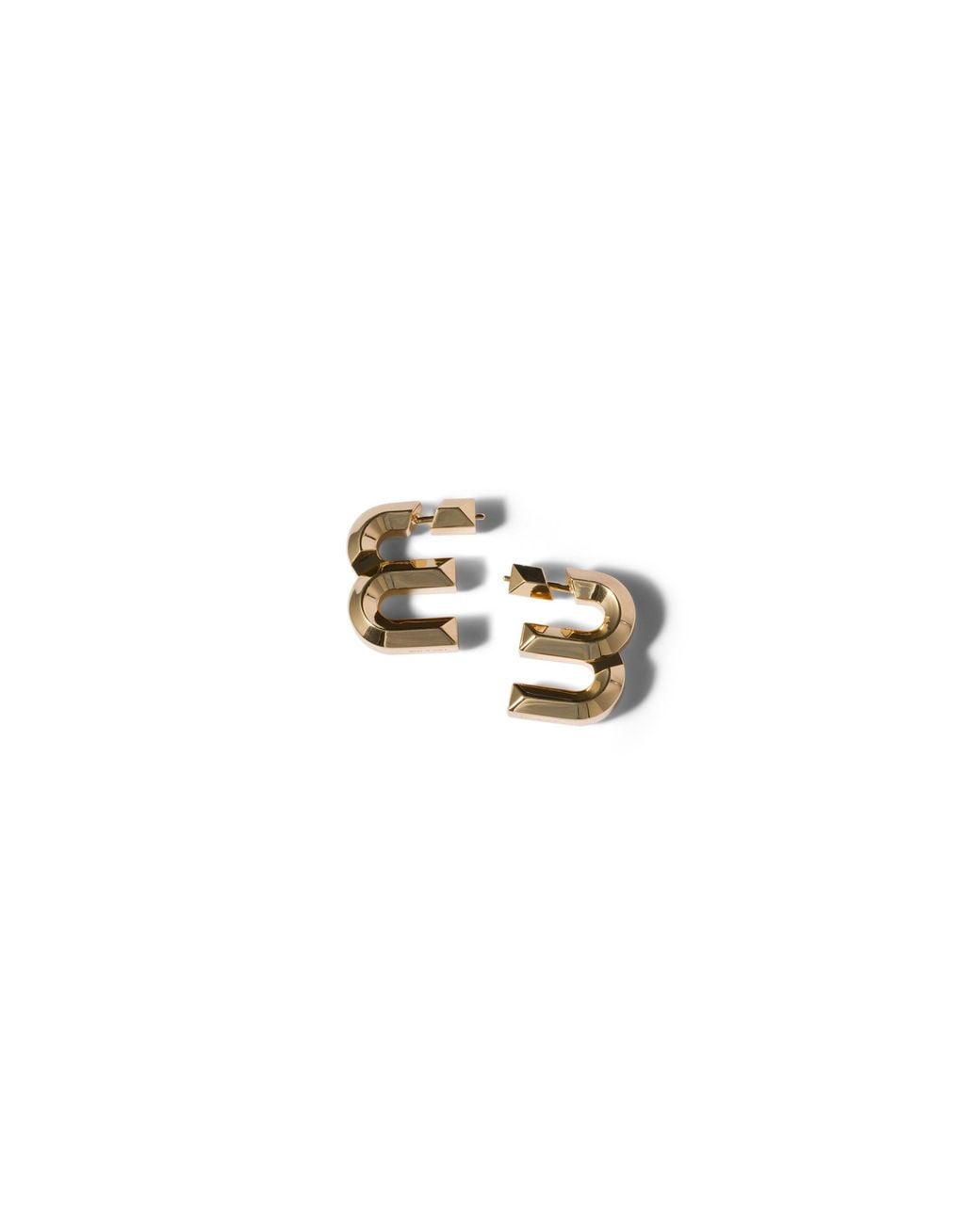 Miu Miu Metallic Metal Earrings