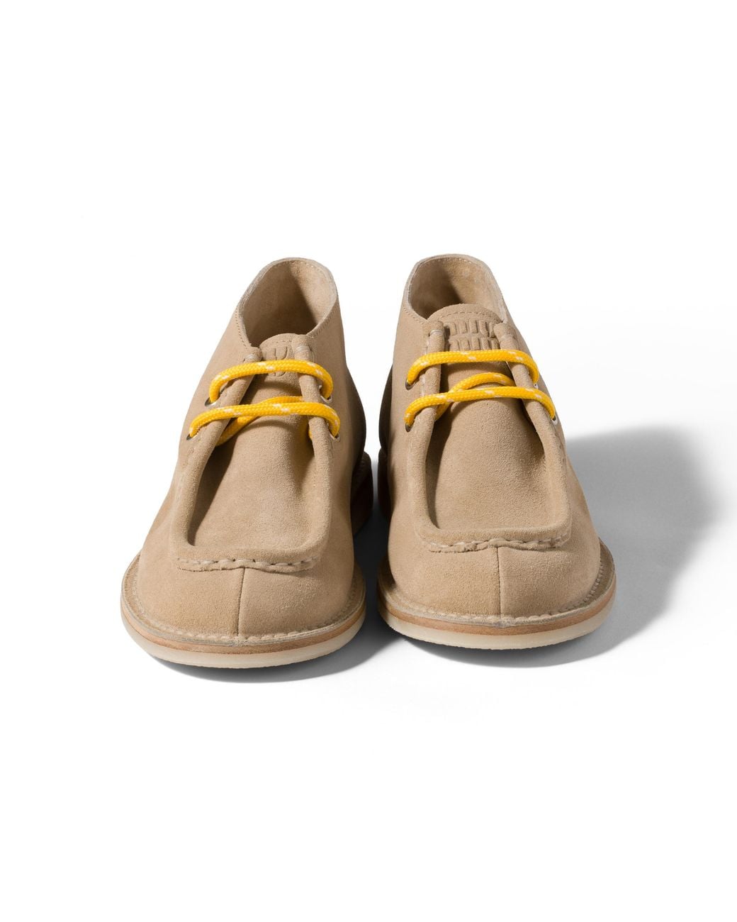 Miu Miu Natural Délavé Suede Desert Boots