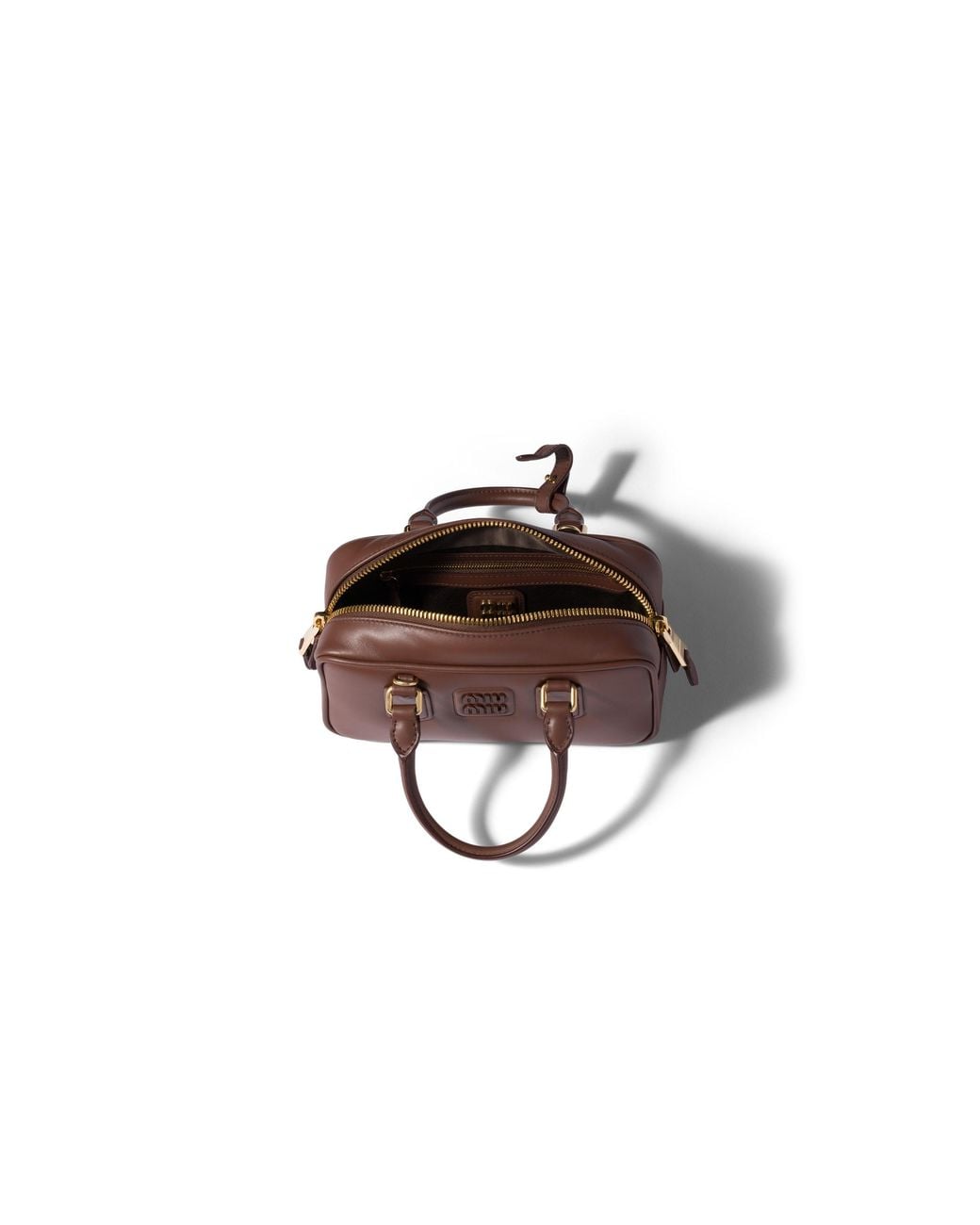 Miu Miu Brown Arcadie Leather Bag