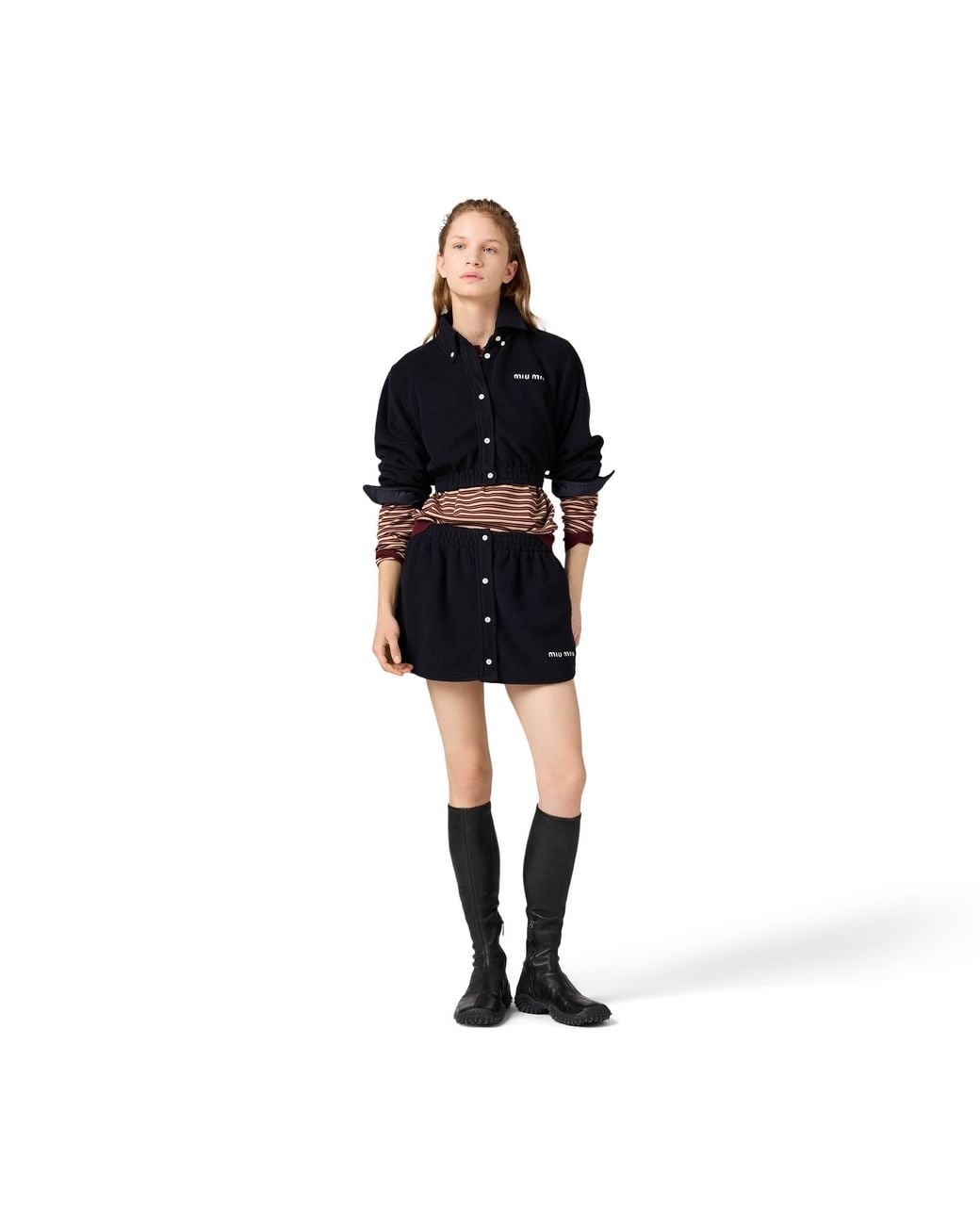 Miu Miu Black Fleece Shirt