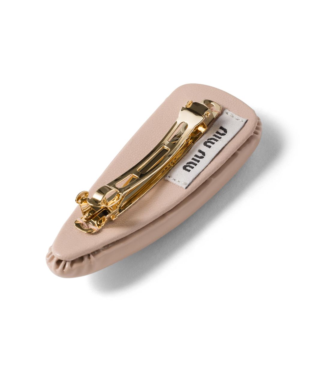 Miu Miu White Patent Leather Hair Clip