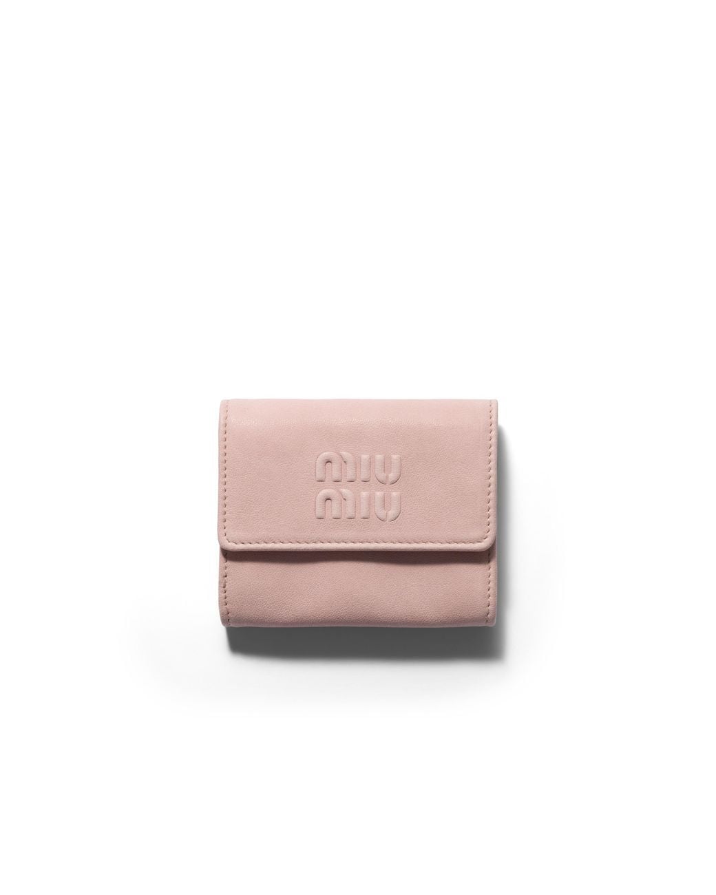 Miu Miu Pink Small Nappa Leather Wallet