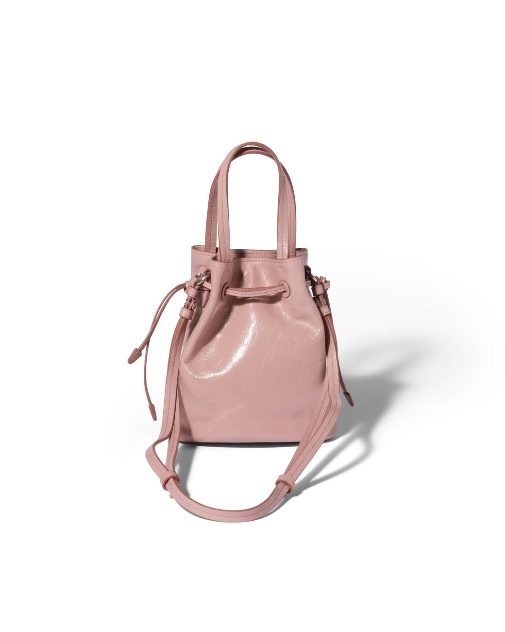 Miu Miu Pink Shiny Leather Pouch