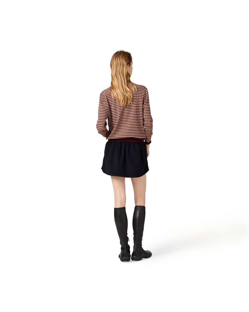 Miu Miu Brown Striped Wool Sweater