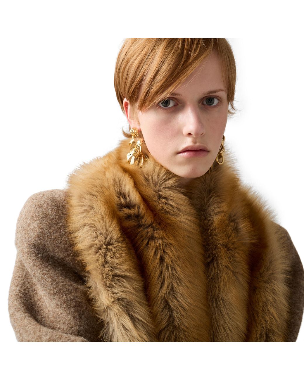 Miu Miu Natural Shearling Fur Stole