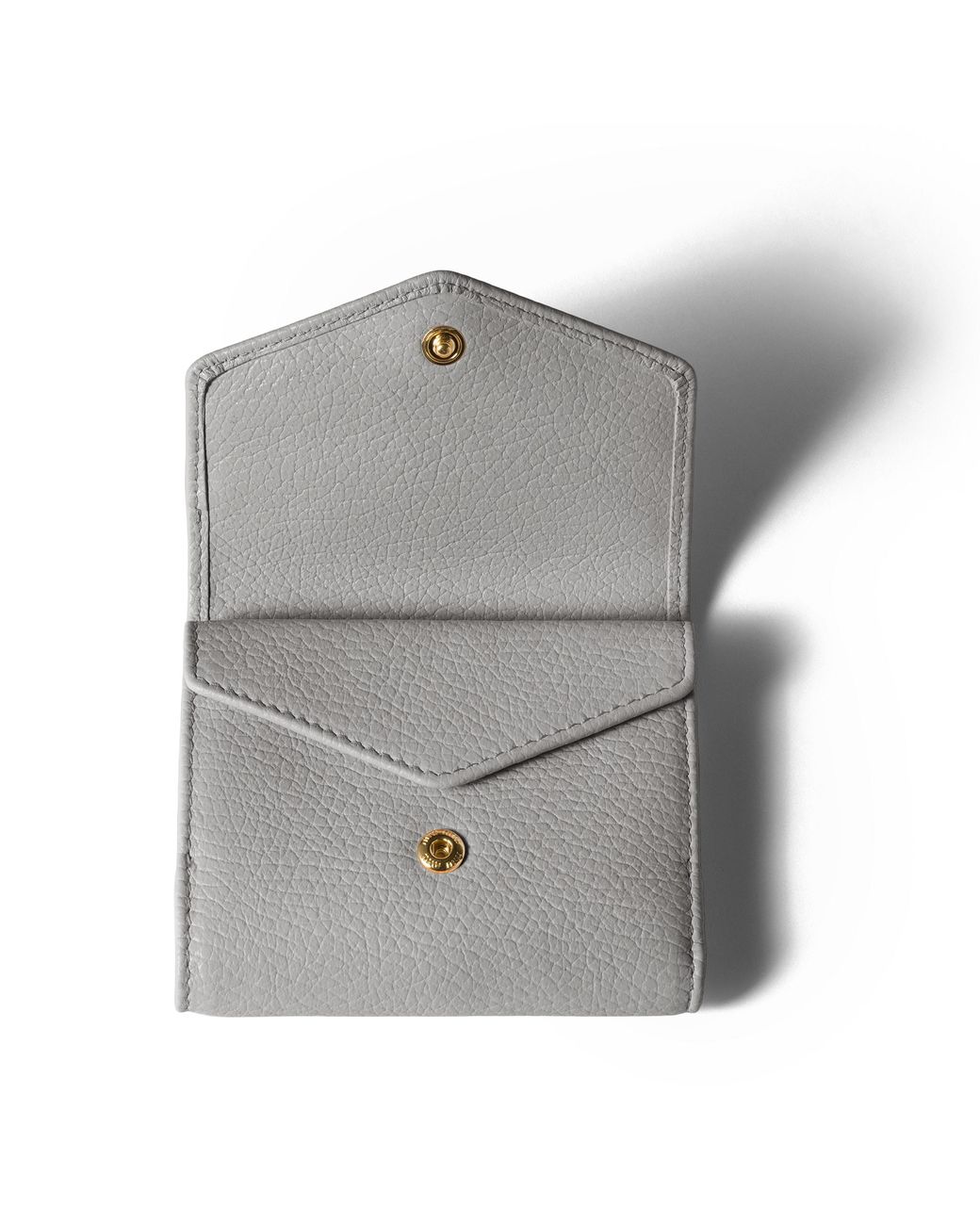 Miu Miu Gray Small Leather Wallet
