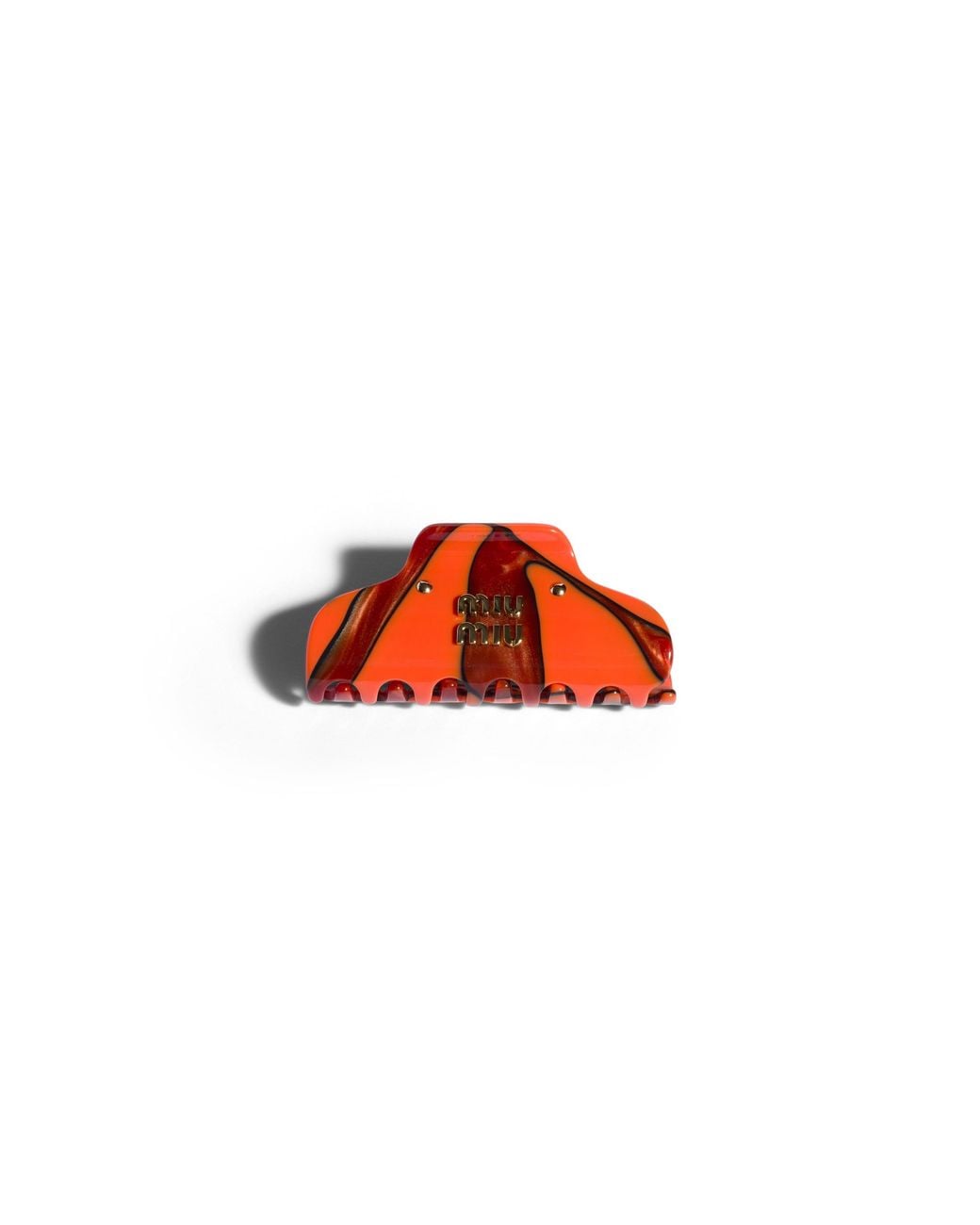 Miu Miu Red Claw Clip With Logo