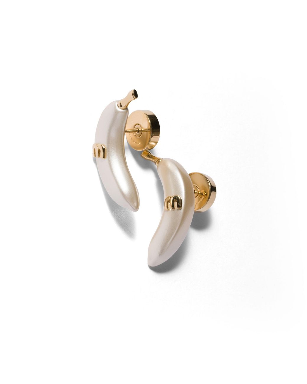 Miu Miu Metallic Metal Earrings
