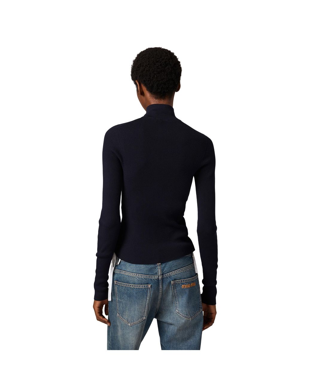 Miu Miu Black Cotton Cardigan