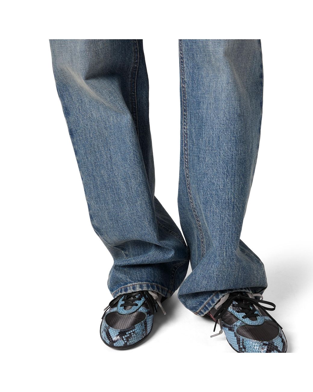 Miu Miu Blue Denim Trousers