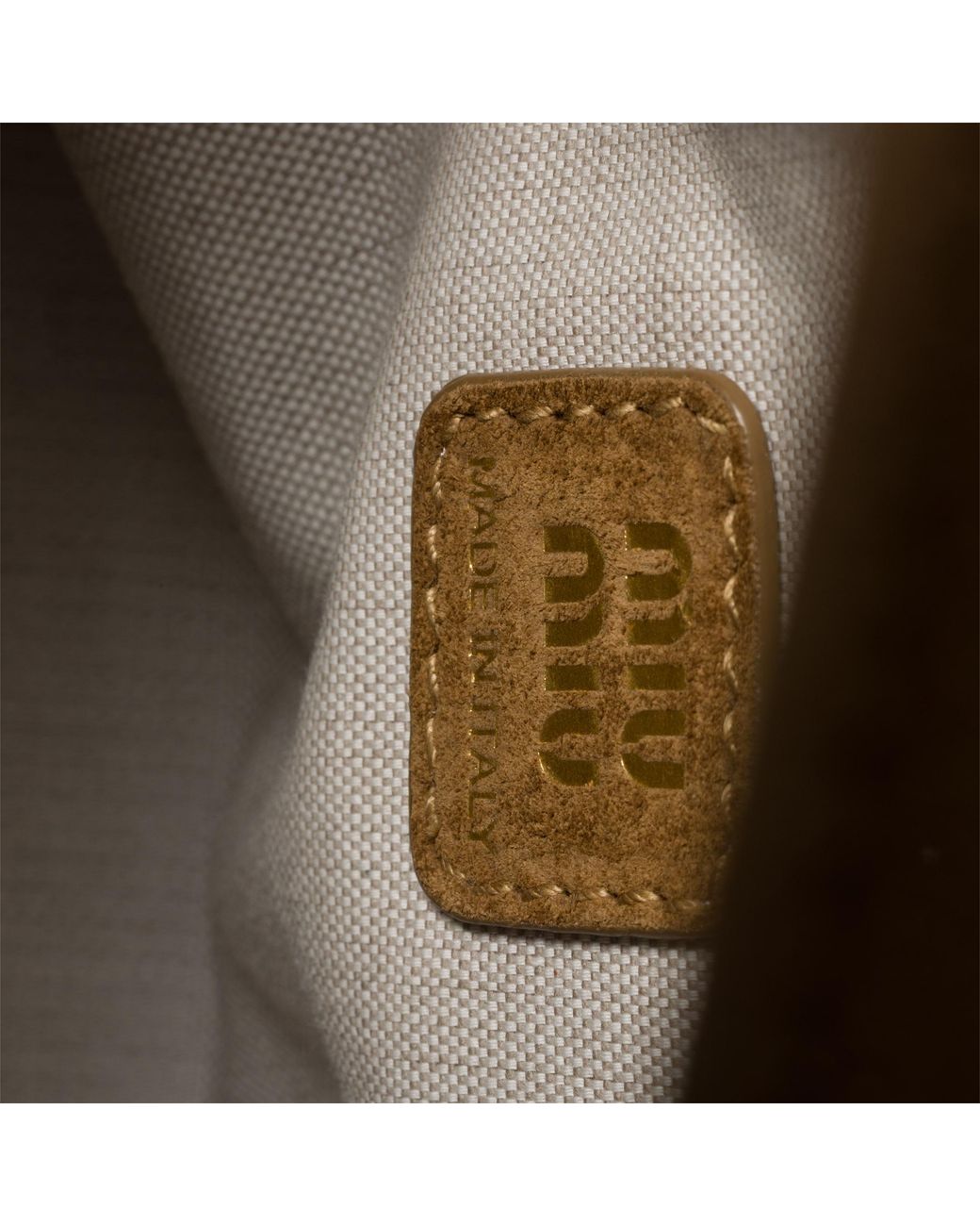 Miu Miu Brown Spirit Suede Pouch