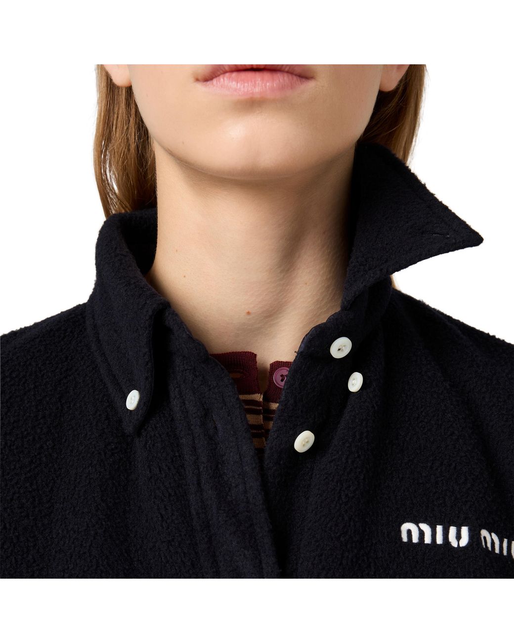Miu Miu Black Fleece Shirt