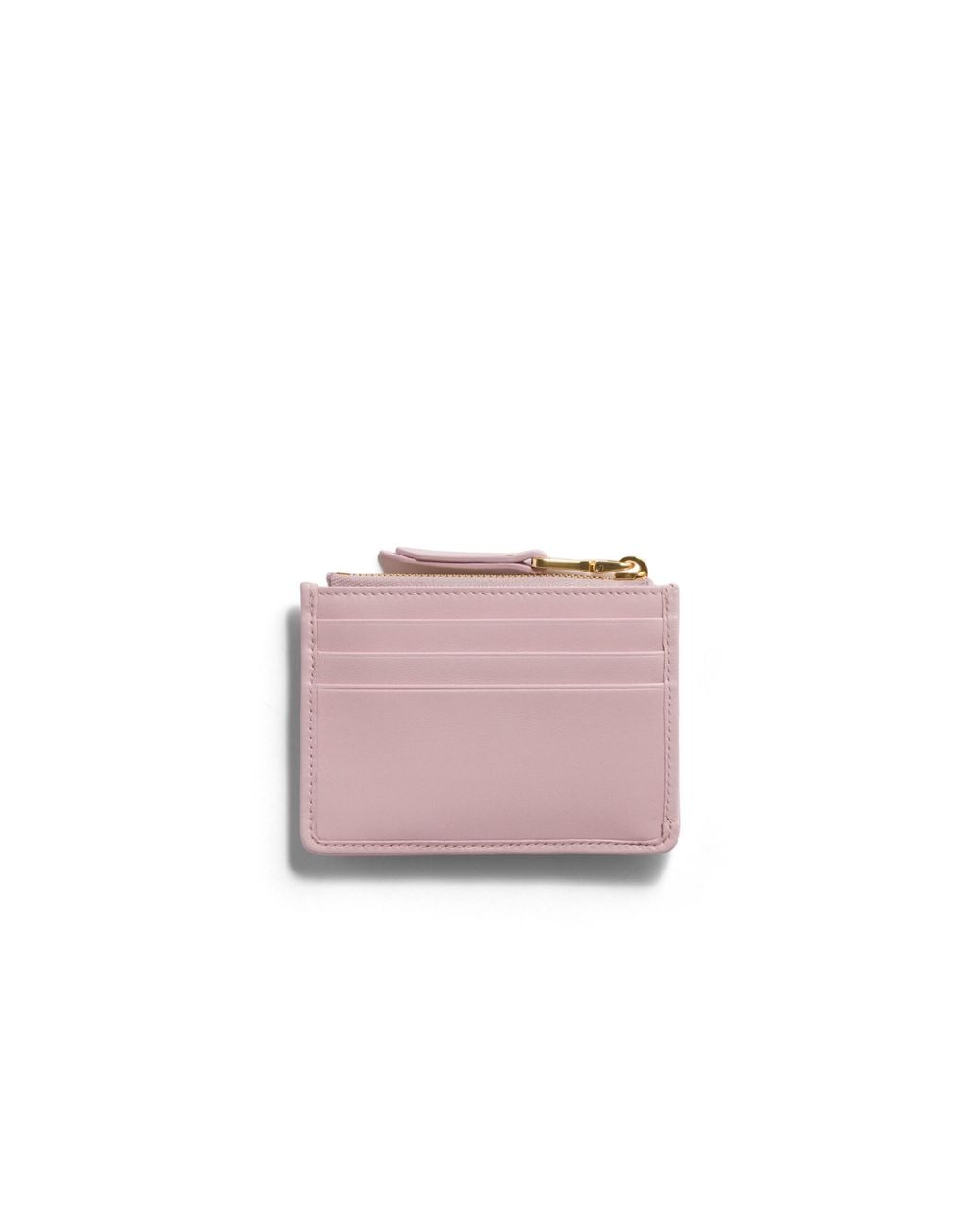 Miu Miu Pink Matelassé Nappa Leather Card Holder