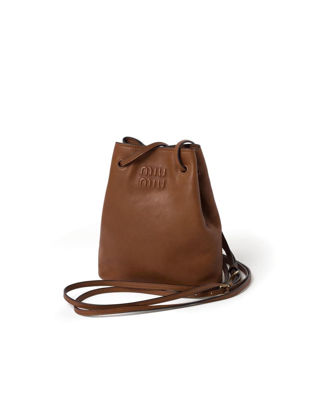 Miu Miu Brown Nappa Leather Mini-Bag