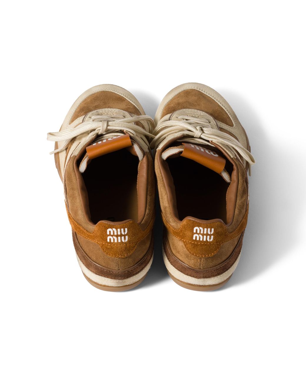 Miu Miu Brown Gymnasium Suede Sneakers