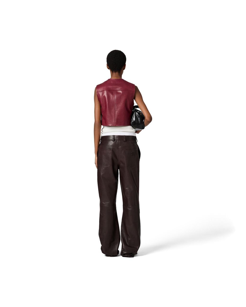 Miu Miu Brown Leather Pants