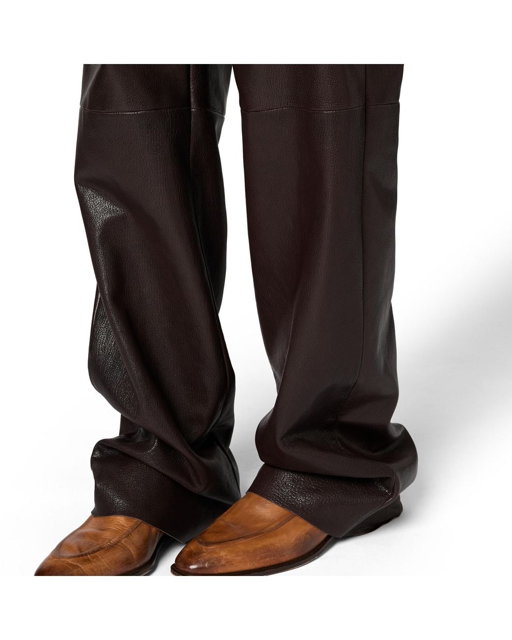 Miu Miu Brown Leather Pants