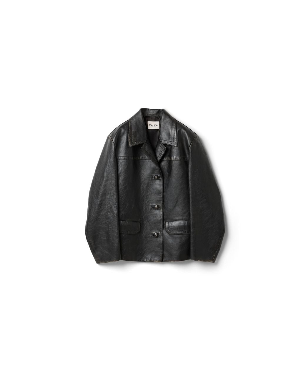 Miu Miu Black Leather Jacket