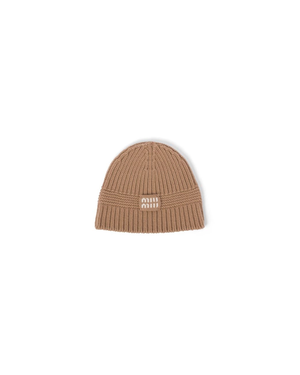 Miu Miu Brown Knit Beanie