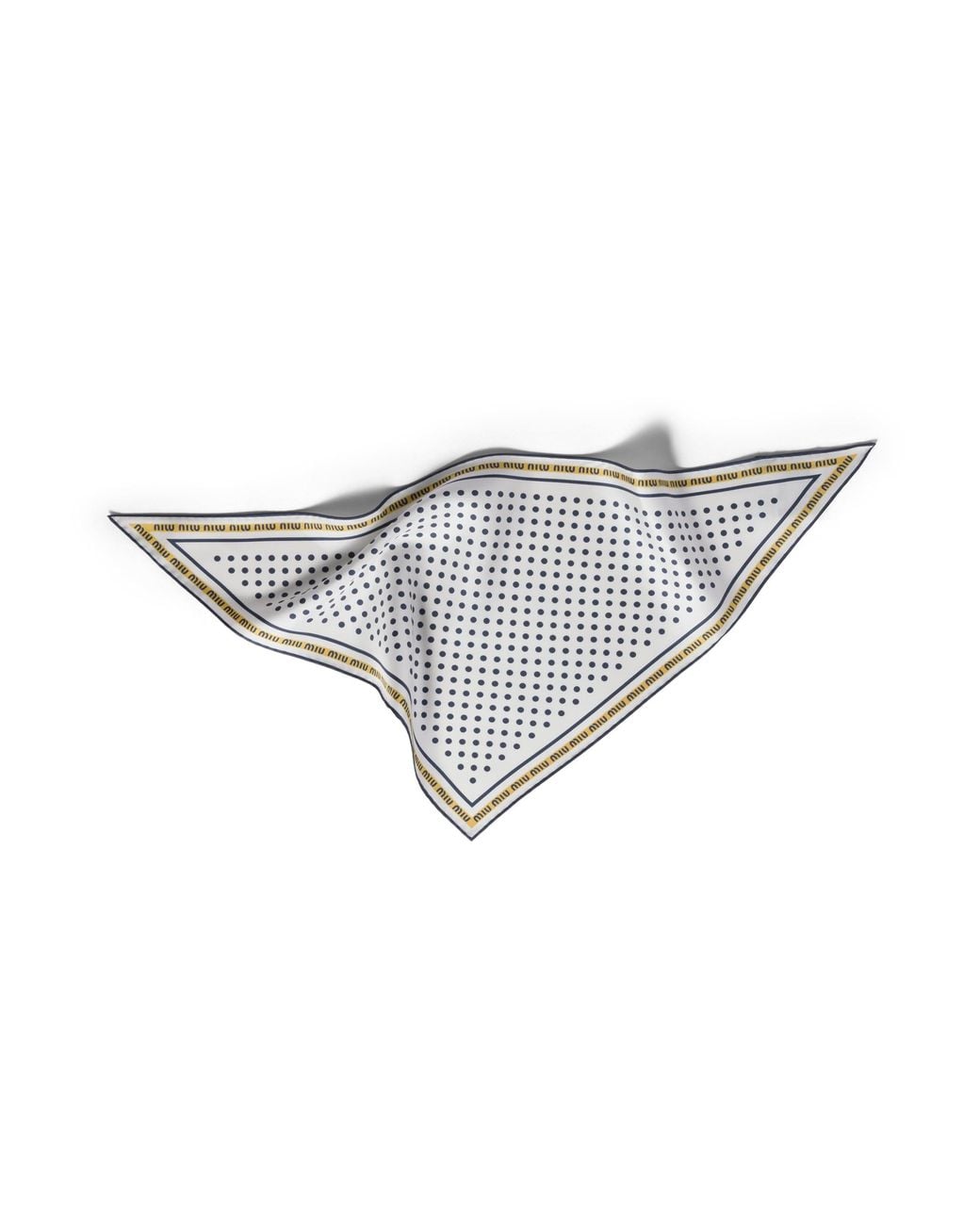 Miu Miu Metallic Printed Twill Scarf