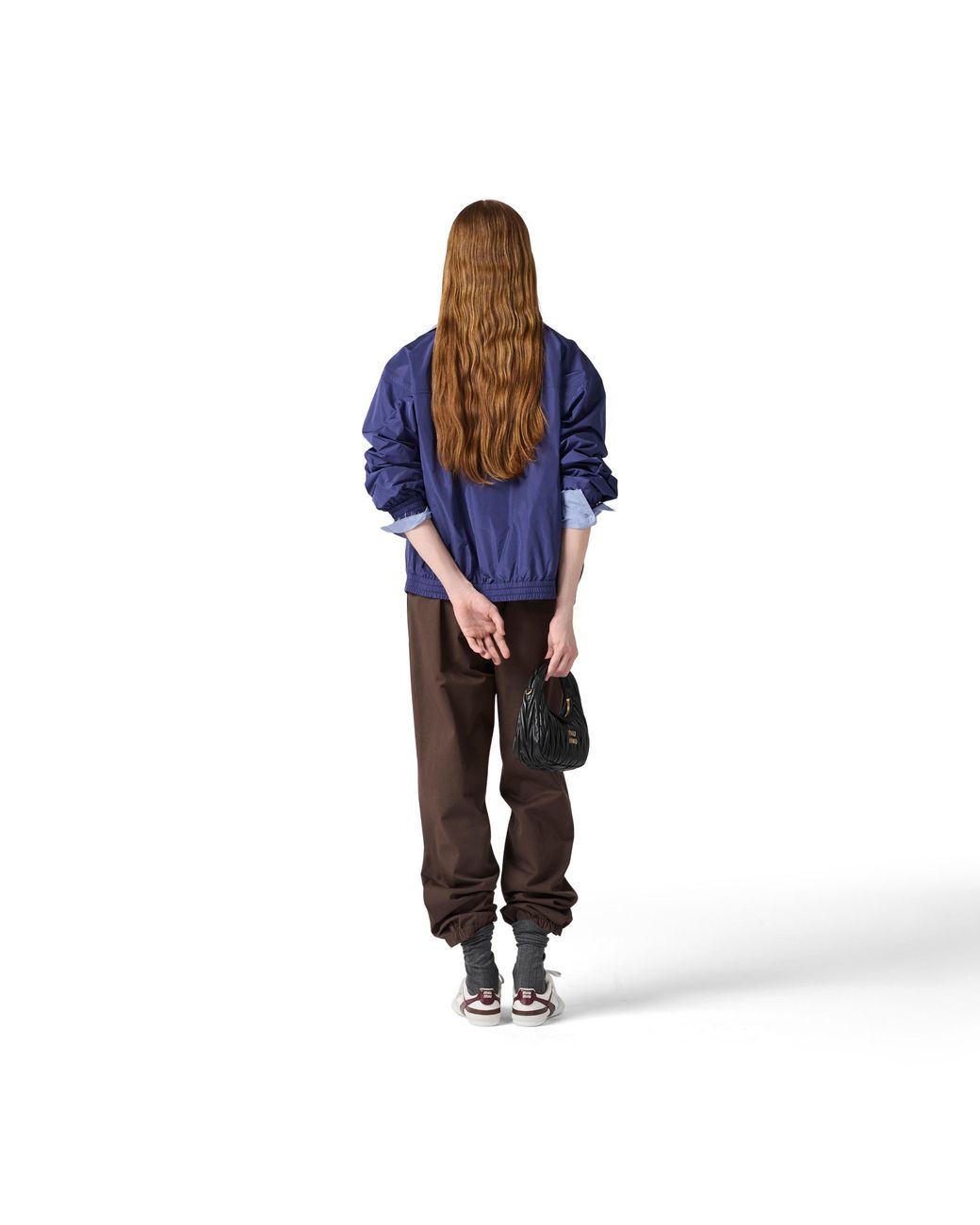Miu Miu Brown Washed Twill Joggers