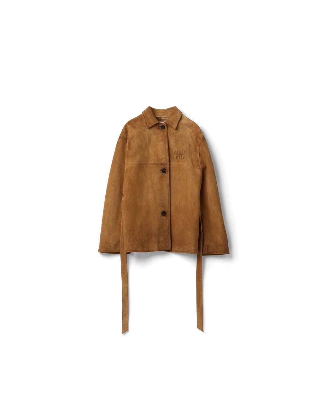 Miu Miu Brown Leather Jacket