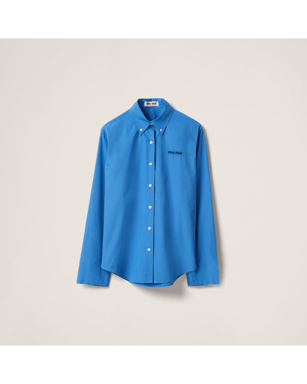 miu-miu-Periwinkle-Blue-Poplin miu-miu-Periwinkle-Blue-Poplin