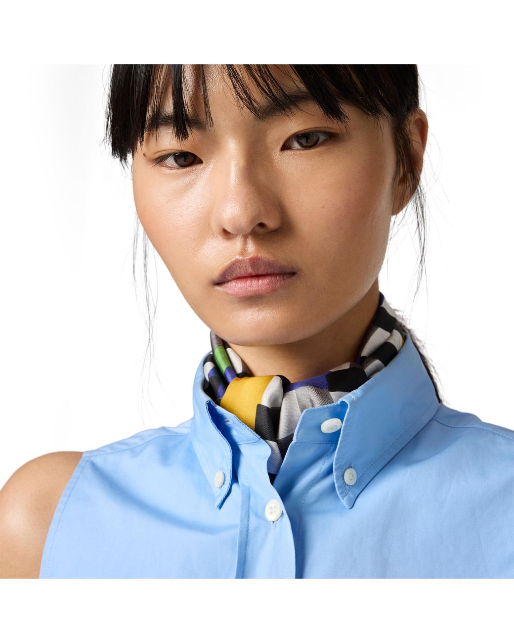 Miu Miu Blue Poplin Shirt