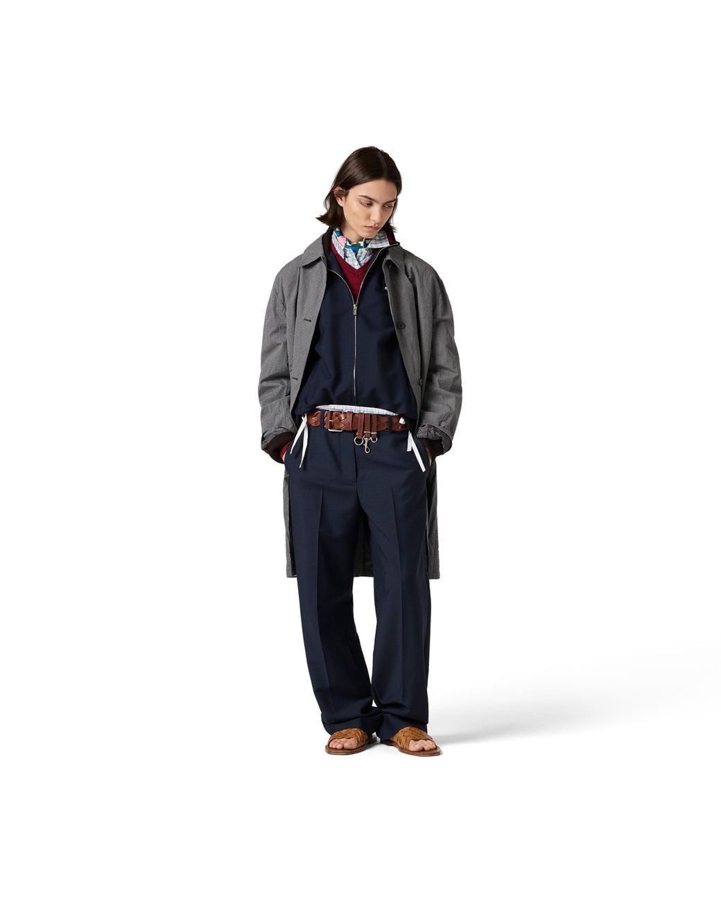 Miu Miu Blue Kid Mohair Blouson Jacket