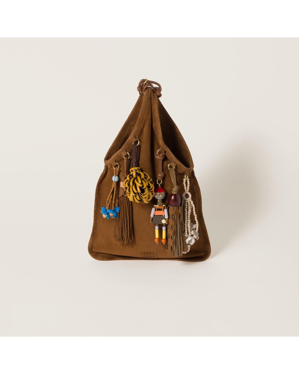 MIU MIU スエードトリック　　ブラウン Miu Miu Suede Bag With Trick in Brown | Lyst