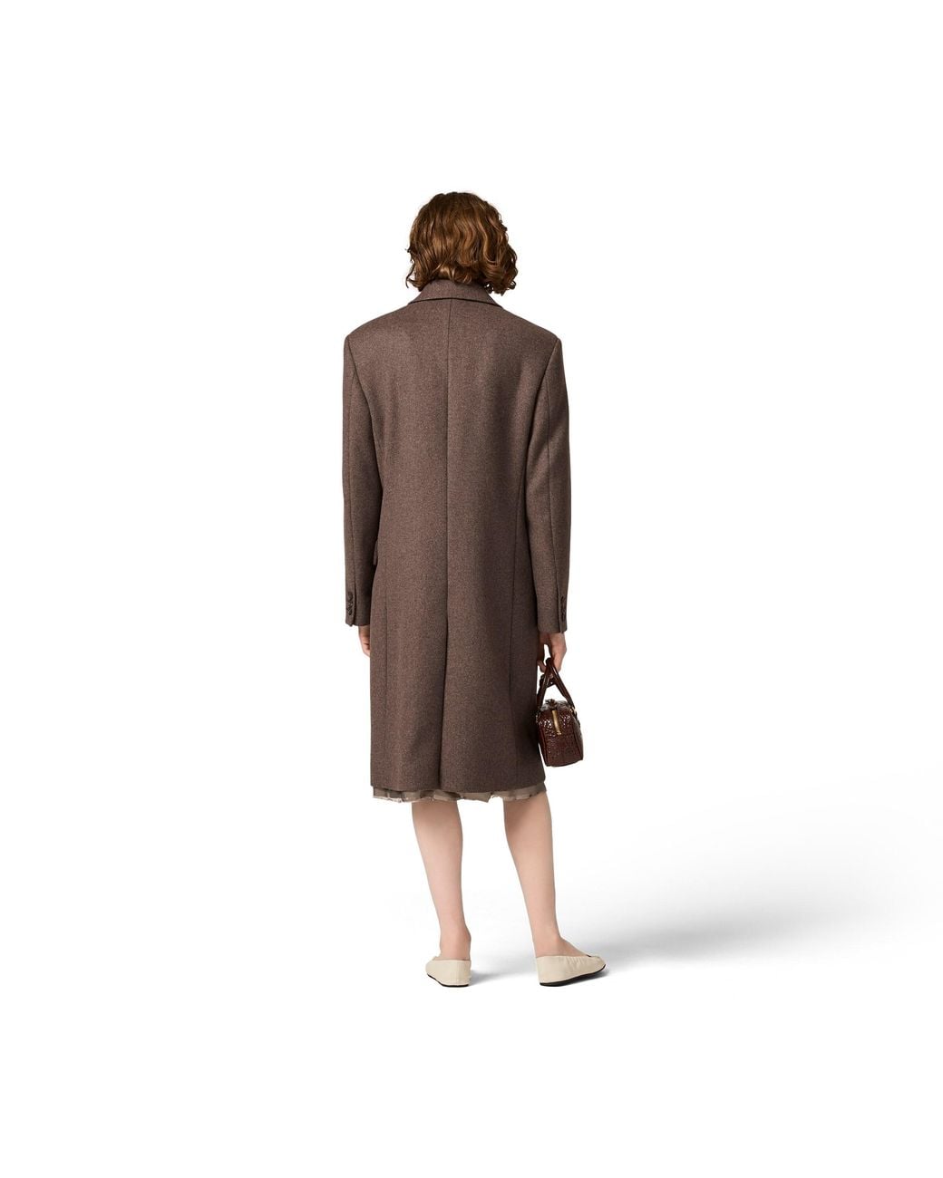 Miu Miu Brown Single-Breasted Cloth Coat