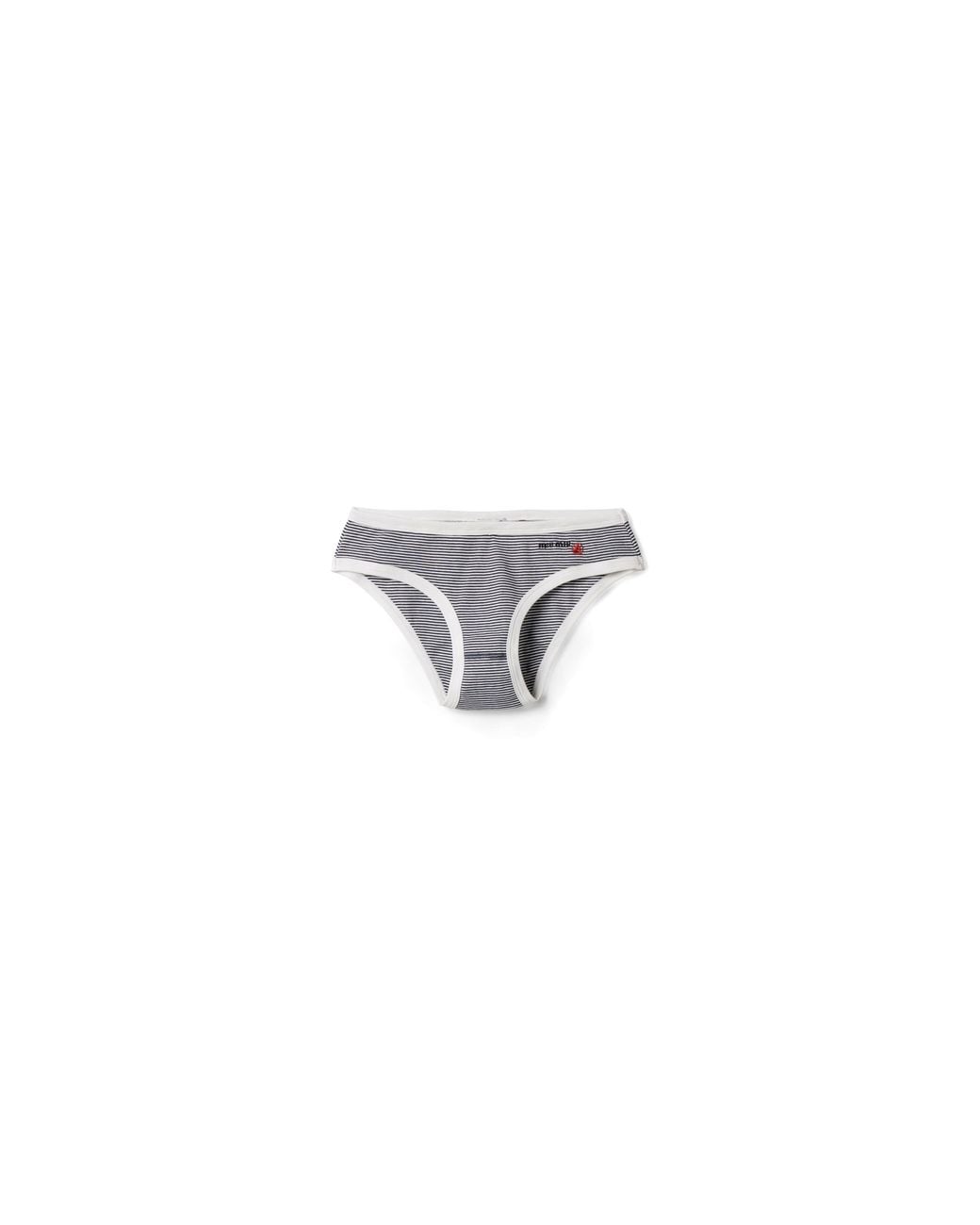 Miu Miu White Petit Bateau X Ribbed Jersey Briefs
