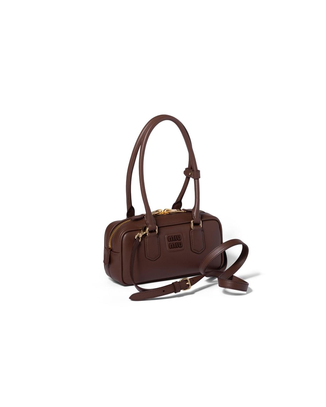 Miu Miu Brown Arcadie Leather Bag