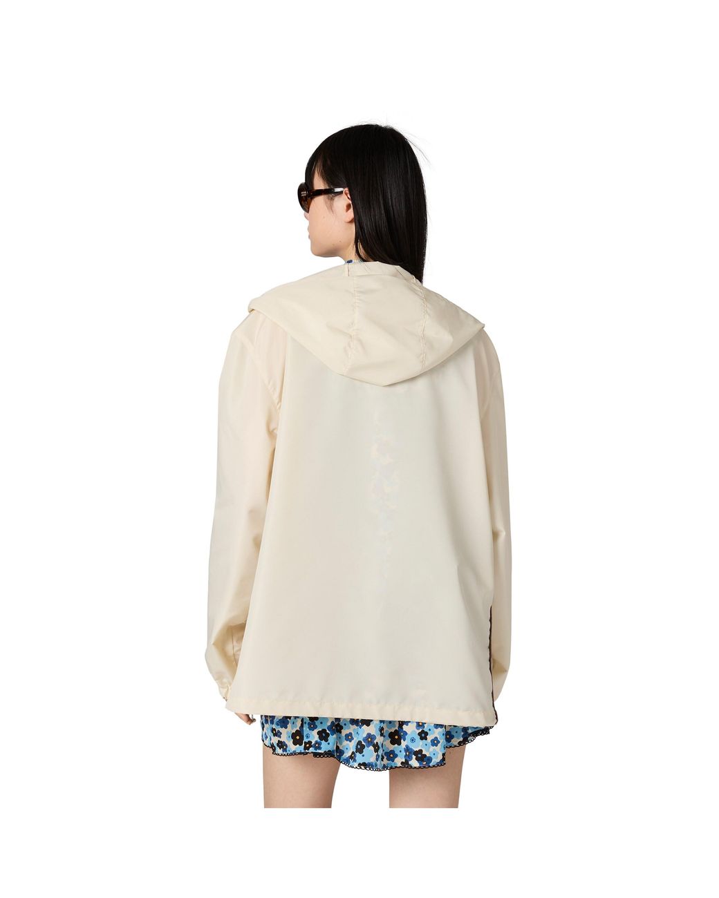 Miu Miu Natural Technical Fabric Blouson Jacket