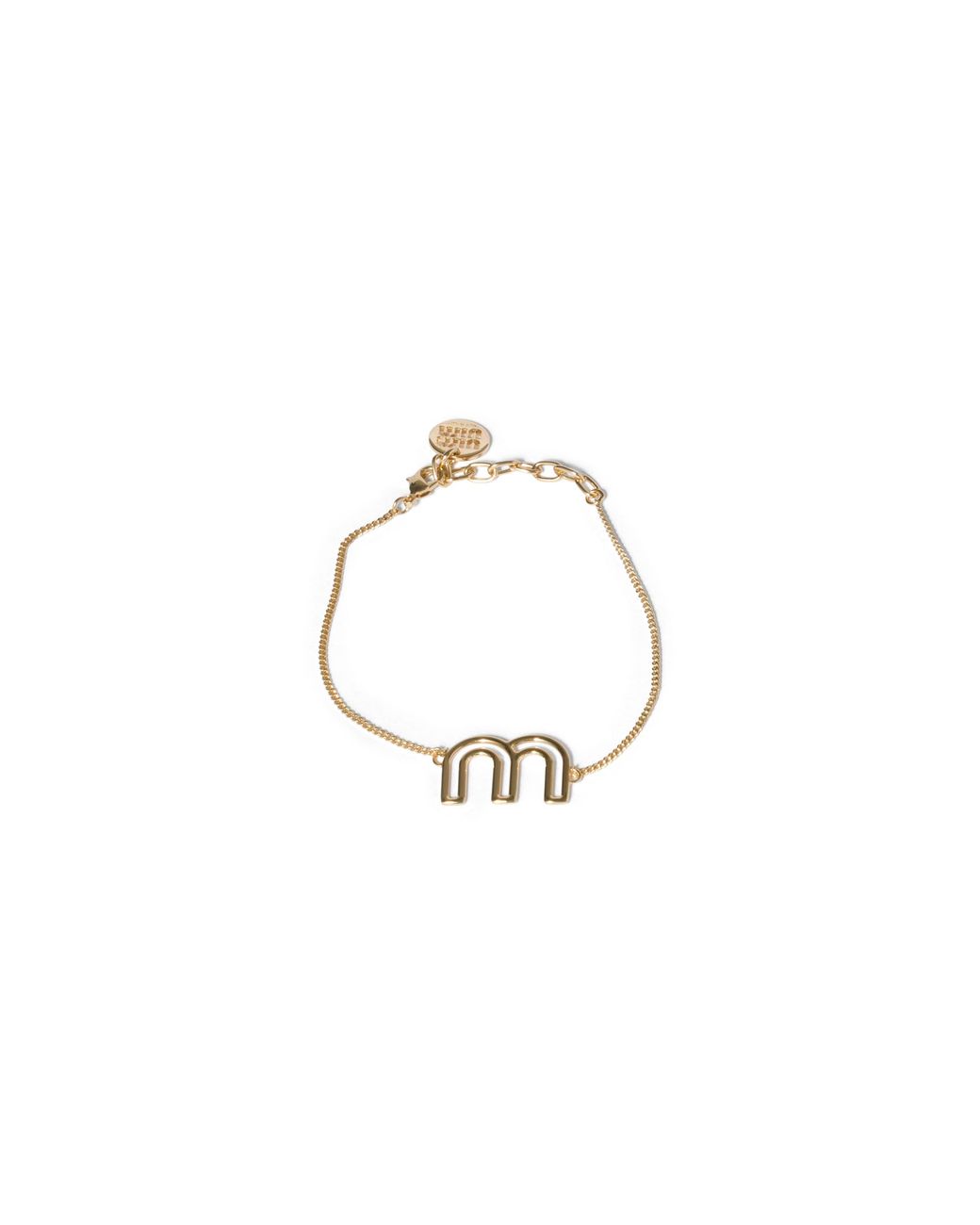 Miu Miu Metallic Metal Bracelet