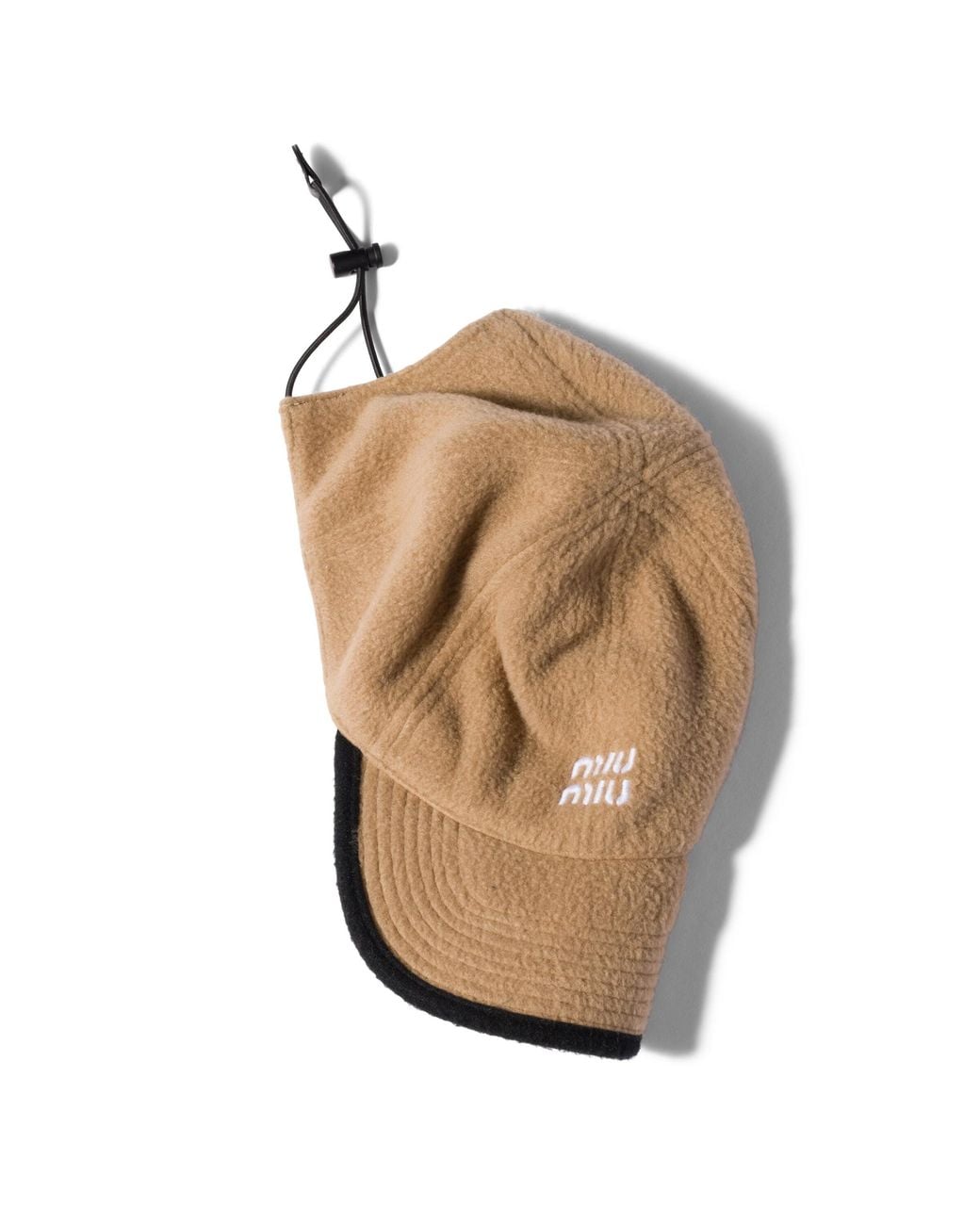 Miu Miu Natural Fleece Baseball Cap