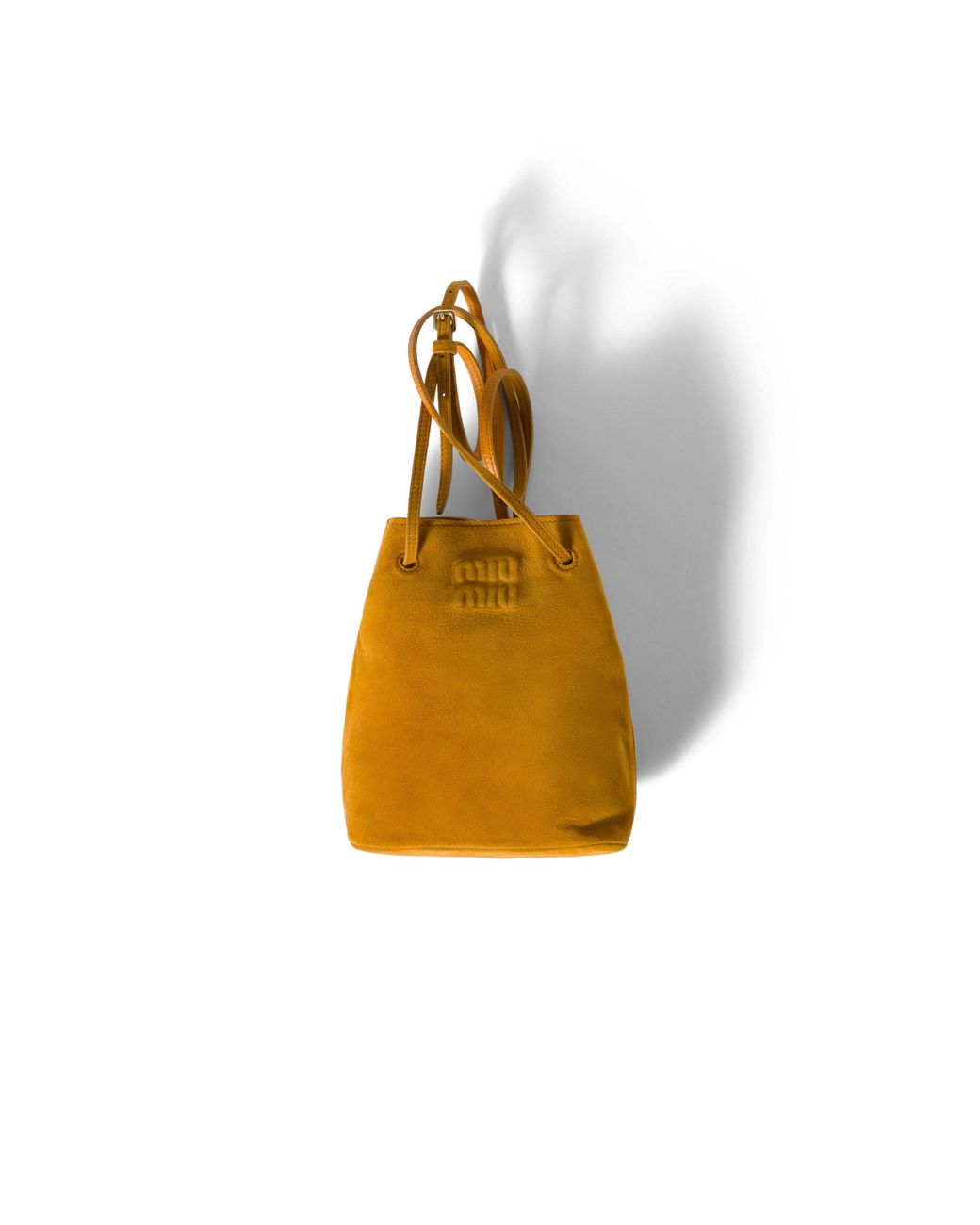 Miu Miu Yellow Suede Pouch