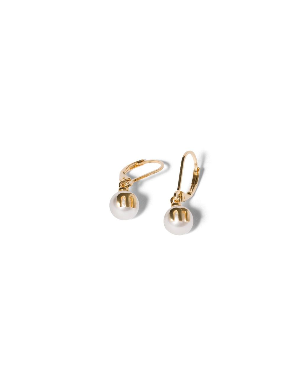 Miu Miu Metallic Metal Earrings