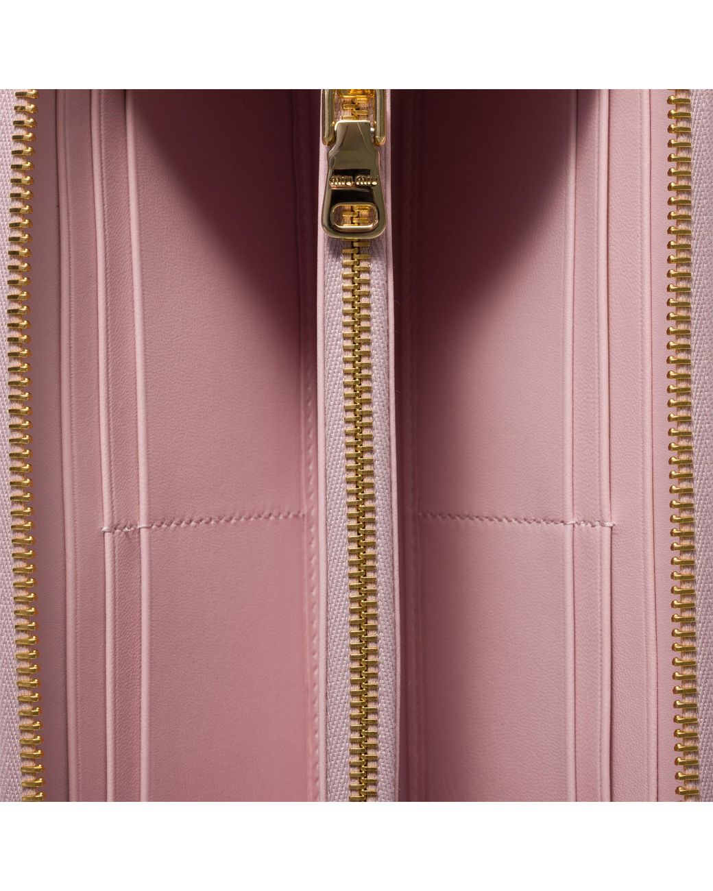Miu Miu Pink Large Matelassé Nappa Leather Wallet