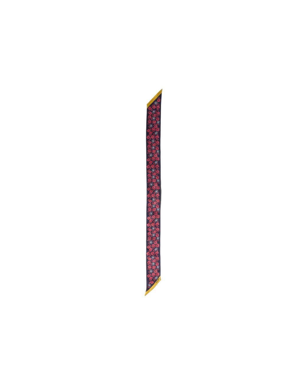 Miu Miu Purple Printed Twill Scarf